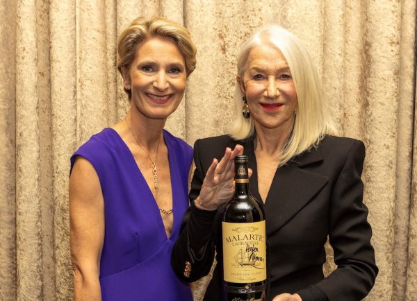 Helen Mirren enjoys Château Malartic-Lagravière