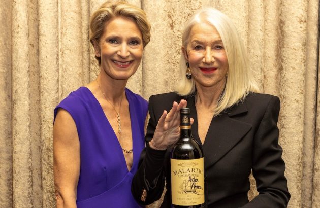 Helen Mirren enjoys Château Malartic-Lagravière