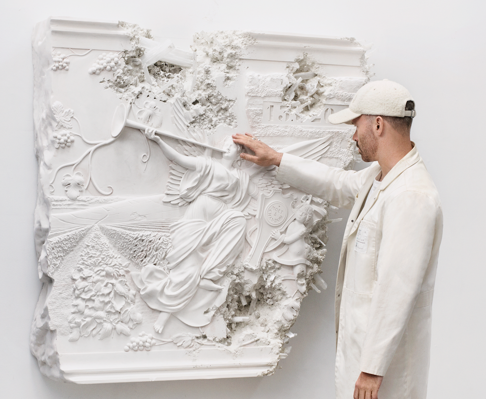 Moet & Chandon puts 'avant-garde relief' on display