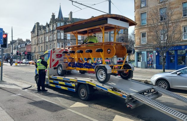 Beer bike seized by police
