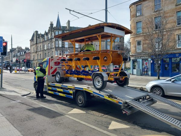 Beer bike seized by police