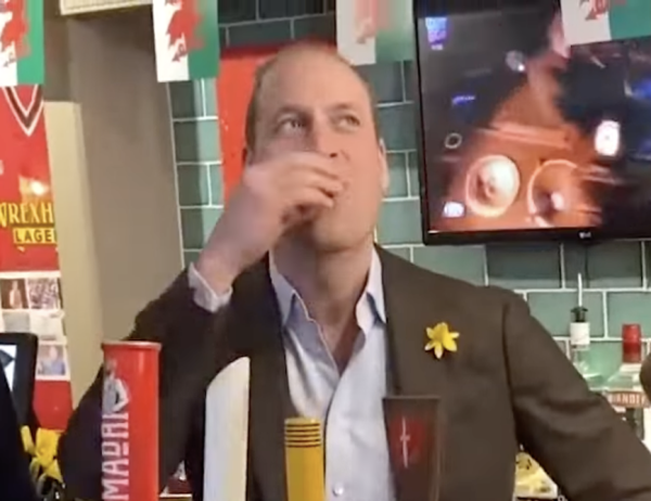 Prince William downs shots and states: ‘I like the stronger stuff’