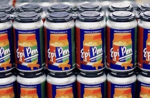 Florida brewery under fire for its Epi Pen Peanut Butter Ale