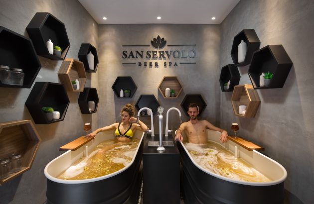 Can bathing in beer be good for you?