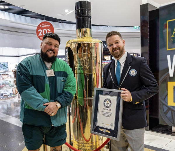 Au Vodka breaks Guinness World Record with giant bottle