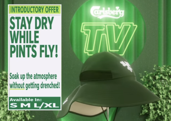 Carlsberg UK releases hats to protect from ‘flying pints’