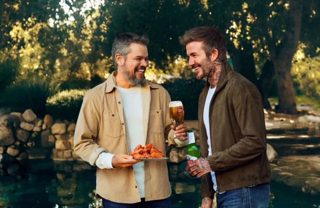 Matt Damon and David Beckham win in Stella Super Bowl advert