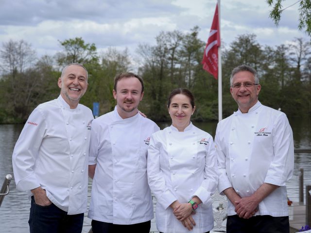 Left to right: Michel Roux Jr, Craig Johnston, Elena Arzak and Alain Roux