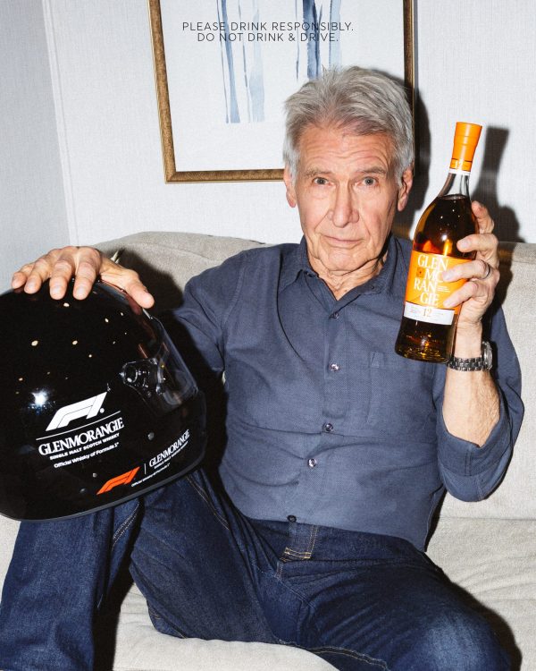 Harrison Ford is the face of Glenmorangie’s Formula 1 sponsorship