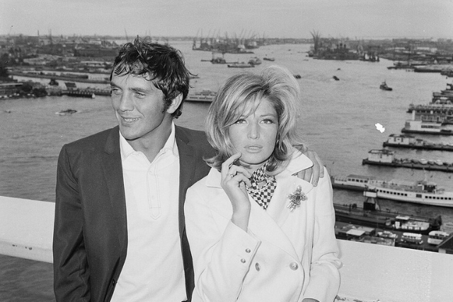 Image: Terence Stamp and Monica Vitti who both starred in the film Modesty Blaise in 1966. 