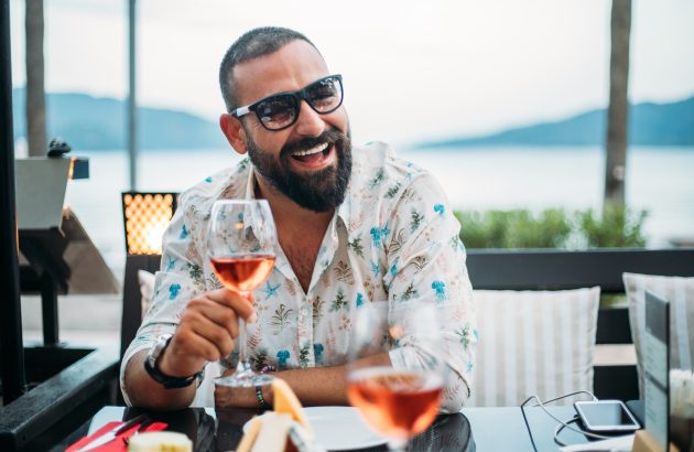 Nearly half of men would rather have a glass of rosé than a pint of beer