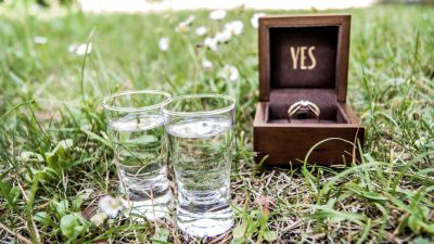 Holly Ramsay and Adam Peaty send wedding guests home with £190 Tequila