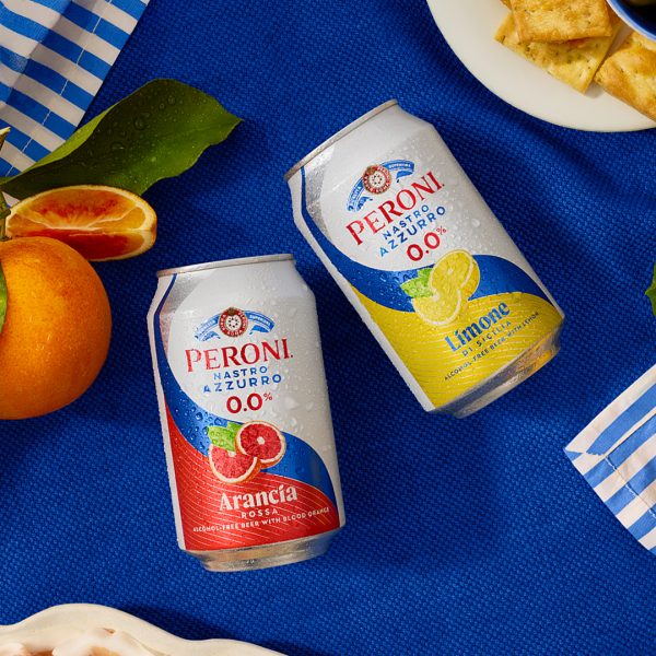 Peroni 0.0% becomes available in lemon and blood orange flavours