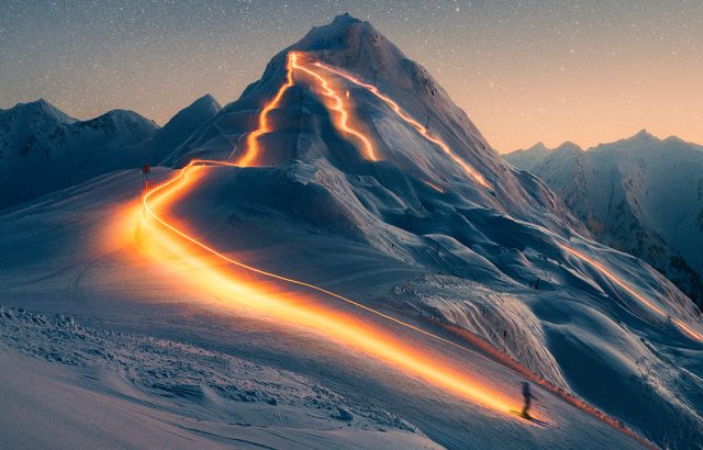 The Corona Cero film, named Golden Opening, recently illuminated the Olympic venue of Livigno, in northern Italy, transforming the alpine landscape into a cinematic moment.