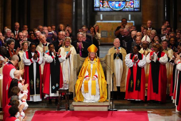 Historic installation of first female Archbishop of Canterbury celebrated with wine from Kent