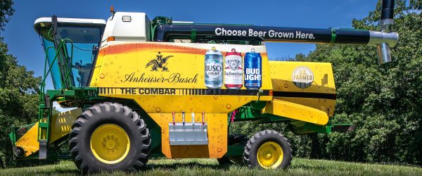 Mobile bar built from combine harvester tours the US