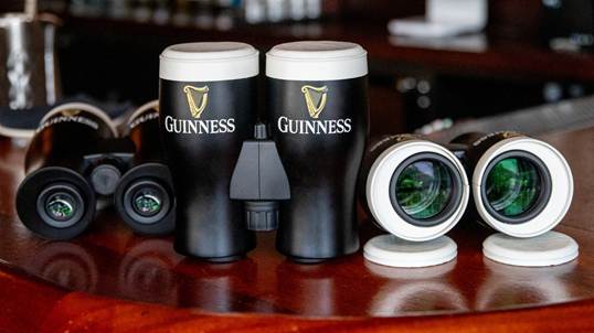 An extremely limited-edition collectible, in the form of Guinness binoculars, have become available to fans who are willing to enter a social media contest.