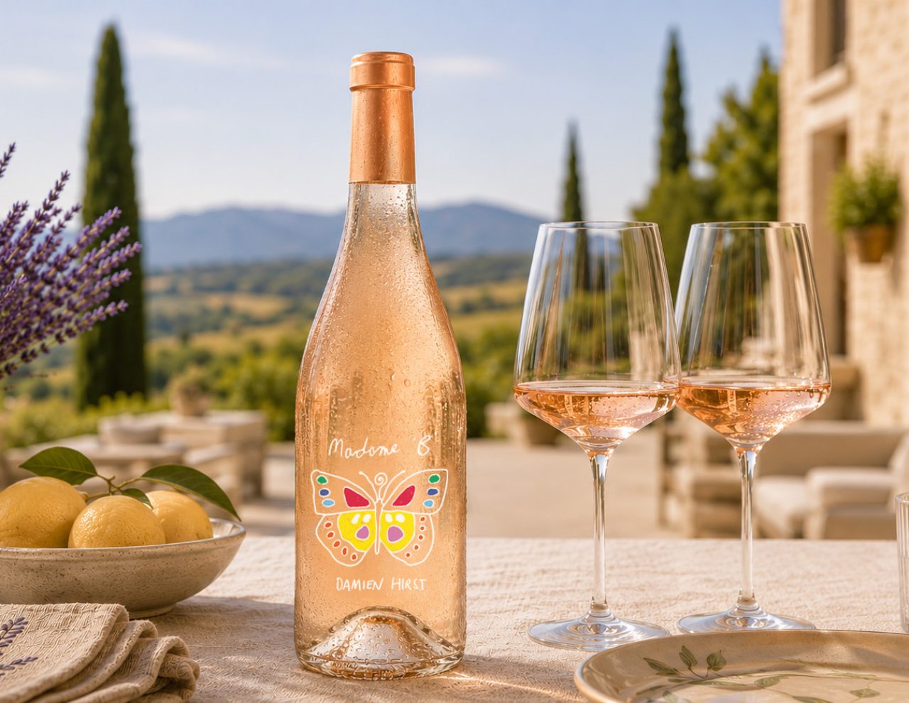 Damien Hirst partners with Château La Coste on rosé brand
