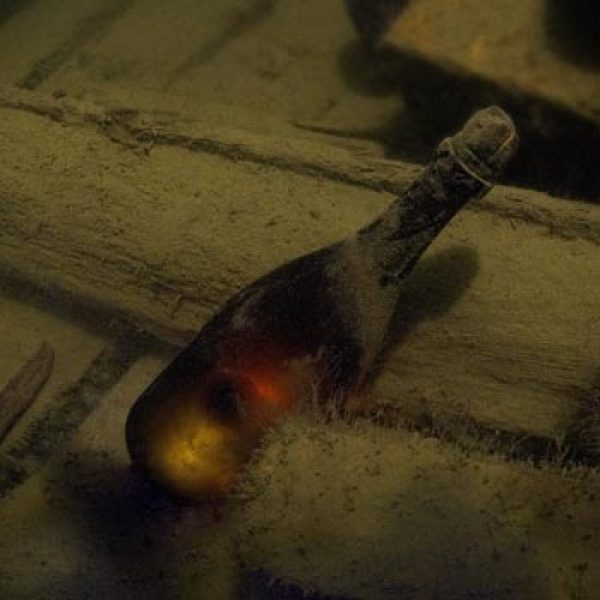 200 year old bottle on display at LIWF