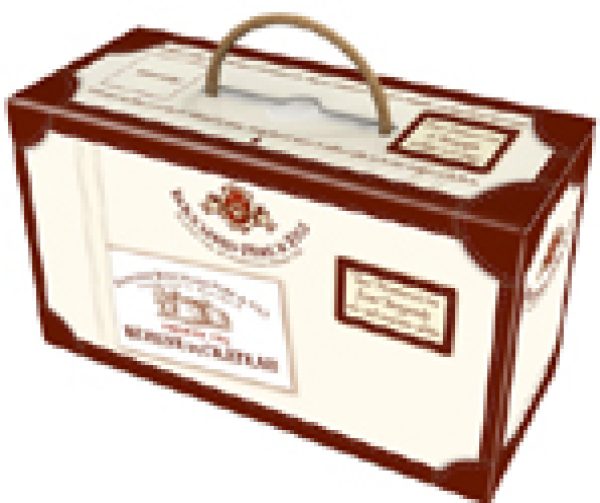 Two-bottle travel case for Burgundy