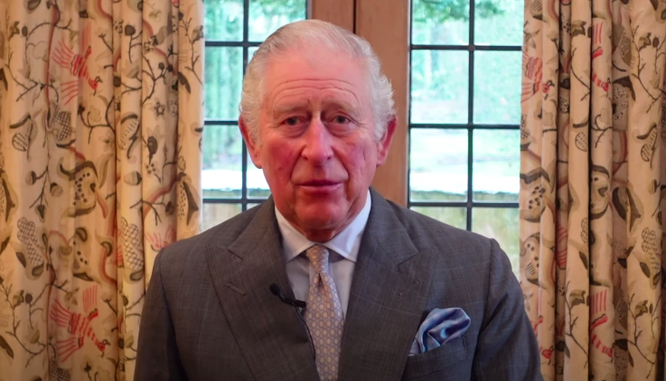 Prince Charles delivers a speech to the hospitality industry