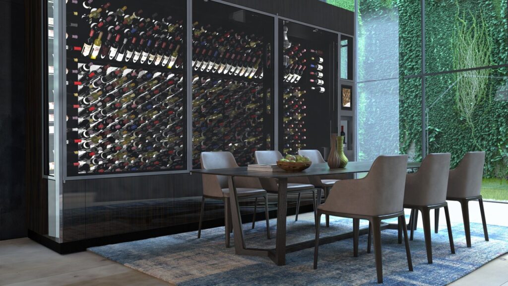 WineCab's wine wall with virtual sommelier